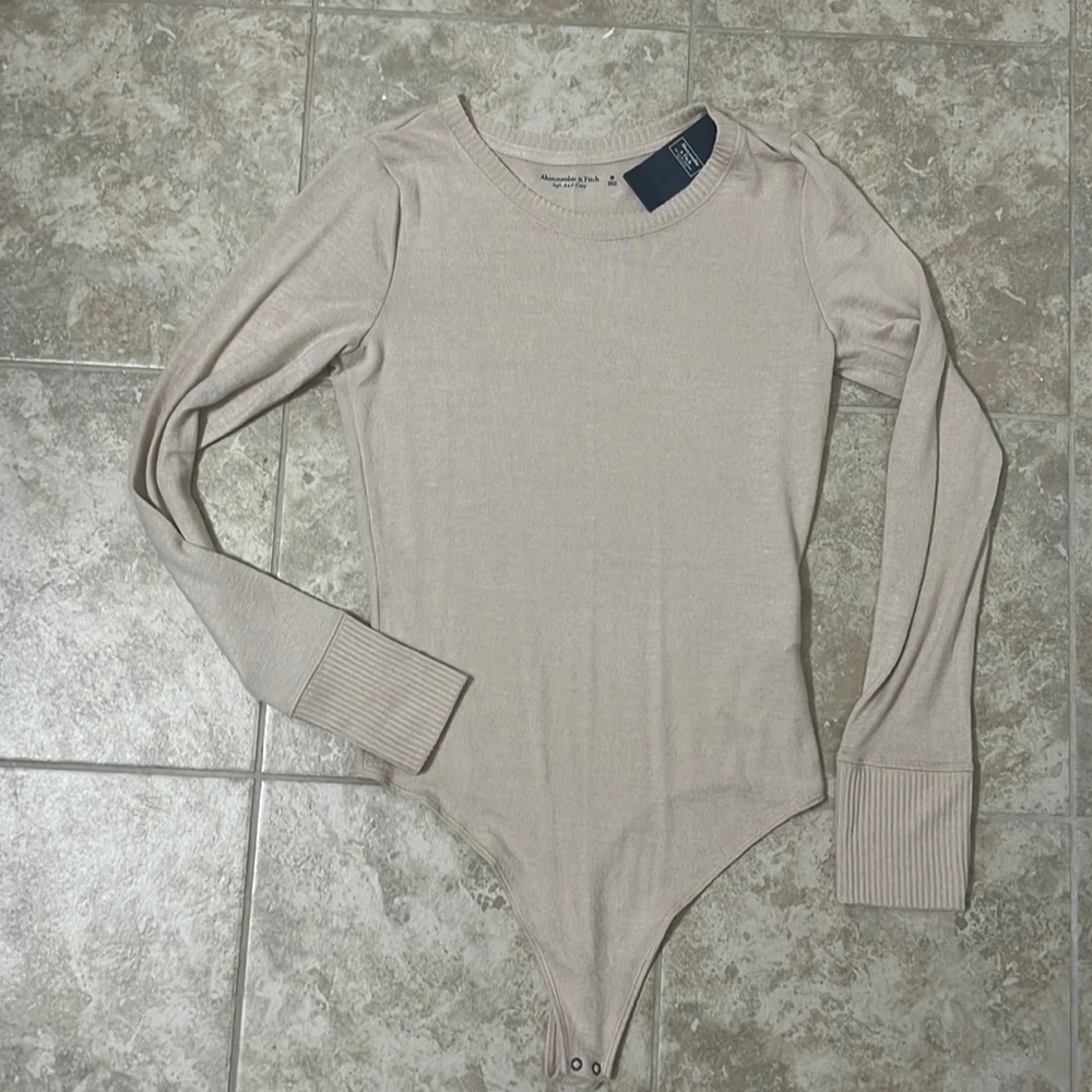 Abercrombie soft AF tan bodysuit. New with tags! Smoke free home.